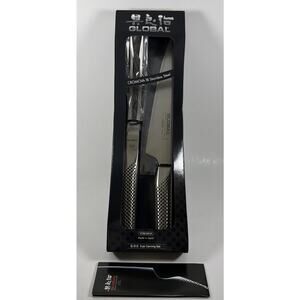 Global Knives Carving Set (G-3,G-13) 2 Pc, Silver - New